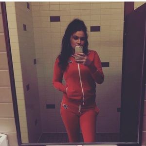 Red Nike Zip up Jacket